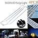 Produktbild Wokee 4X12V Waterproof Cool White 5630 Led LED Unterbauleuchte Schrankleuchte, Heller Lichtleiste mit Schalter Strip Lights Bars For Car Camping Boat für Regale,Vitrinen,Küchenlampen LED-Küche unter Schrankbeleuchtung