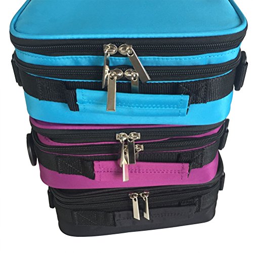 yimoji 42 Flaschen Handheld ätherischen Ölen, der Hüllen, Öle Taschen für 5 ml 10 ml 15 ml Flaschen blau - 6