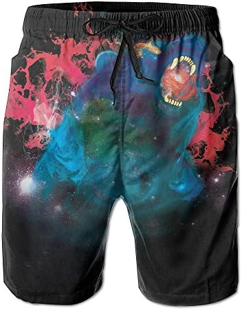 GENTLE Men's Astral Bear Summer Beach Pants Shorts Thin Fifth Trousers Outdoors Wear