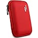 Gizga Essentials External Hard Drive Case for 2.5-Inch Hard Drive - Double Padded (Red) RS.310.00