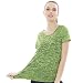 Produktbild Fletion Damen Sommer Lose Schnell Trocknend Kurzarm T-Shirt Casual Bluse Tops Für Sport Fitness Yoga
