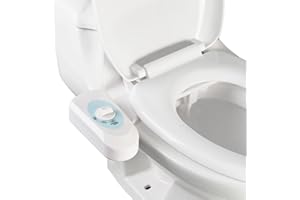 YOSOO Elektryczna nakładka na bidet do WC z regulacją zimnej wody, do czyszczenia intymnego, bidet z ciepłą wodą i przełącznikiem ciśnieniowym, deska sedesowa do zimnej wody, jeden przycisk