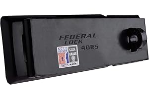 FEDERAL LOCKS UK Federal 4025 High Security Hasp & Staple - Weatherproof, Anti-Cut, Anti-Drill, Corrosion Resistant, Heavy Duty - Sold Secure
