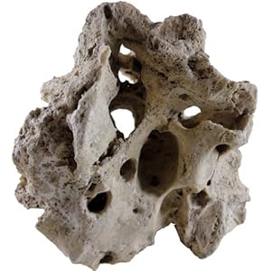 1 Lochgestein gross, Dekoration für Aquarien und Terrarium