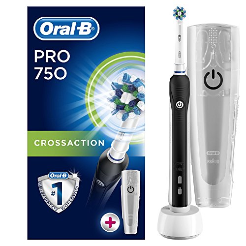Oral-B PRO 750 CrossAction - Cepillo de dientes eléctrico recargable