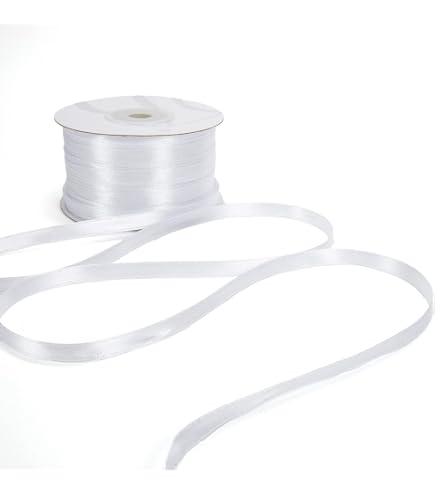 Nastro Di Raso Doppia Faccia Qualità Premium 25 Metri, Larghezze 3-25 Mm, Multicolore UK - Foto 2