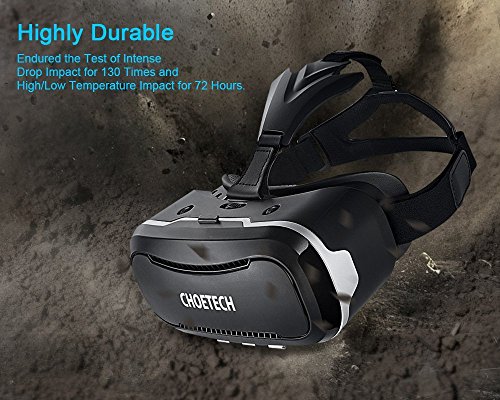 Occhiali VR Visore RealtÃ  virtuale Choetech Visore con Lenti Regolabili + Laccio Regolabile per iPhone, Samsung, Huawei, HTC, LG e altri Smartphone con schermo fino a 6 Pollici