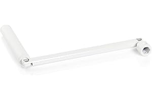 AVOSDIM.COM STORES, RIDEAUX, MOUSTIQUAIRES Manivelle et poignée pour volet roulant manuel - Longueur totale jusqu'à 1510 mm - Laqué blanc - Kit complet (Poignée Hexagonale seule)