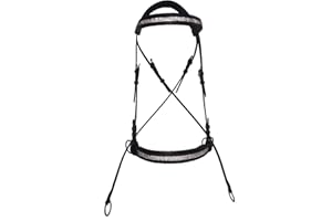 Equipride - BRIDLE IN PELLE SENZA BITLESS CON REINTE IN GOMMA ANTISCIVOLO (pannocchia, nero)