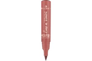 ‎ESSENCE COSMETICS essence line n' STAIN! TATTOO LIP LINER, Nr. 02, Braun, langanhaltend, definierend, Färbeeffekt, farbintensiv, vegan, ohne Parfüm, ohne Alkohol, ohne Parabene, 1er Pack (2.5ml)