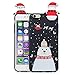 Produktbild Homikon Silikon Hülle für iPhone 6 Plus/6S Plus 3D Ultra Dünn Soft TPU Handyhülle Weihnachten Kratzfeste Weich Schutzhülle Stoßfeste Anti-Scratch Schale Etui Gel Case Cover Bumper - Schneemann