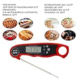 Philonext digitales Fleisch-Thermometer mit LED Hintergrundbeleuchtung für Fleisch Kochen Essen BBQ Küche Grill Wasser Süßigkeiten Zucker - 