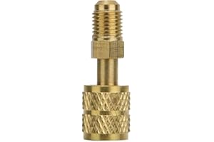 CAFOPGRILL Mosiężny adapter, wtyczka 1/4"do gniazda 5/16" Wąż ładujący do pompowania Wysokiej jakości nowy R410 do użytku na zewnątrz mosiężna wtyczka adaptera przyłączeniowego