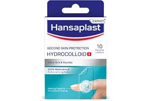 Hansaplast andra hudskyddsplaster små (10 remsor), 100% vattentätt hydrokolloidplåster, ultratunt och flexibelt fingerplåster