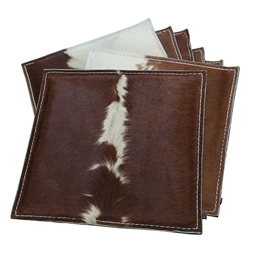 ebos Kuhfell Sitzkissen, 40x40cm ✓ Echtes Kuhfell ✓ 100% Wollfilz ✓ Dünn & bequem | Hochwertiges Stuhlkissen, Sitzpolster mit Füllung | Schönes Stuhl-Polster, Filz-Kissen | Robustes Outdoor-Kissen, wasserabweisende Stuhl-Auflage - 7