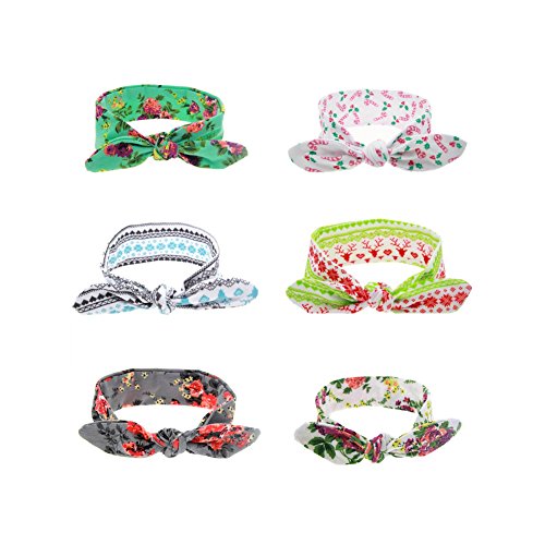 Magicmoon Turban Headband Head Wrap Wear Hair Band for Little Baby Girl Newborn (Color D)