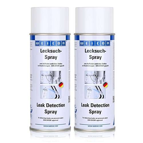 Preisvergleich Produktbild Weicon Lecksuch-Spray 400ml - Auffinden undichter Stellen - 11651400 (2er Pack)