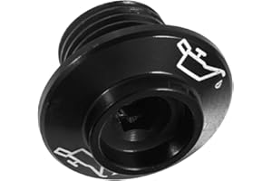 Sinkees Motorcycle Engine Oil Filler Cap M16x1.5 Aluminum Oil Plug for Duke 125/200/390 2011-2019 for RC125/390 2014-2019 (Black)