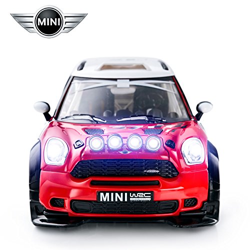 PTL® BMW Mini Cooper Remote Control Car for Kids, Working Lights, Spotlights, PL9116 1:18 Licensed Mini Countryman WRC R60 Electric Radio Controlled RC Cars Best Boys Girls Car Toys, 27Mhz Red RTR PTL® BMW Mini Cooper Remote Control Car for Kids, Working Lights, Spotlights, PL9116 1:18 Licensed Mini Countryman WRC R60 Electric Radio Controlled RC Cars Best Boys Girls Car Toys, 27Mhz Red RTR