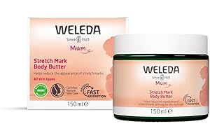 Weleda Organic Mama Pregnancy Body Butter - Rich Natural Cosmetics Massage Body Butter to Prevent Stretch Marks On The Stomach, Thigh and Chest (1 X 150 ml)