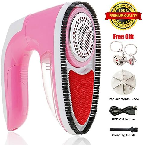 Miaojiea Portable Fabric Shaver, Electric Rechargeable Pilling Fuzz Remover Sweater Clothes Lint Shaver