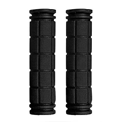 LeSB Couverture en Caoutchouc Souple Couvre Poignée de Guidon Antidérapant Pour Vtt Vélo Noir