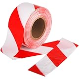 Absperrband rot/weiß geblockt 80 mm breit á 500m : Amazon.de: Baumarkt