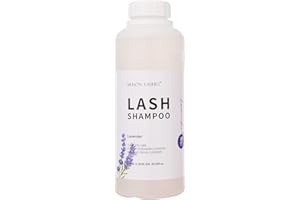 ARISON LASHES Lash Shampoo 600ml/Eyelid Foaming Cleaner/Detergent for Extensions and Natural Eyelashes/Paraben&Sulfate Free Safe Makeup/Professional&Self Use(Lavender)