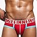 Produktbild Btruely Boxershorts Sexy Unterwäsche Kurze Hose Männer Unterhose Weich Slip (M, Rot)