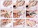 6 Pc Tips Nail Art Transfer Sticker Foil Sticker on each 1.2 m White