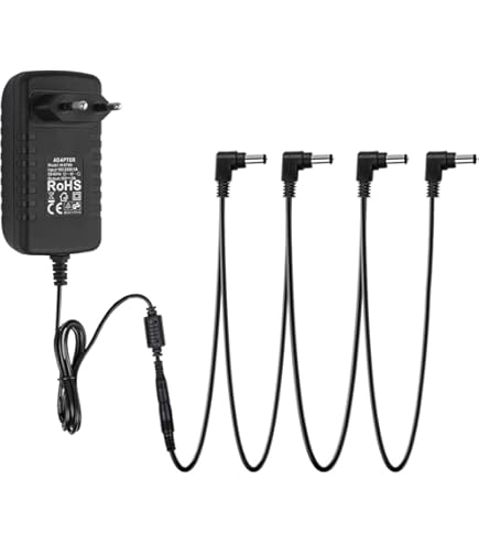 Alimentatore 9V 6 Uscite Alimentatore Per Pedali Chitarra 9V DC - Catena Margherita A 6 Vie, Compatibile Con Boss E Altri Alimentatore Per Risparmiare Batterie - Foto 3