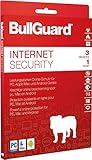 Schutz vor Online-Bedrohungen BullGuard Internet Security 1 Jahr 3 Geräte Slimline Mini Tuckin