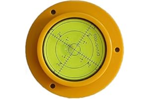 PREAMER 90mm Large Bullseye Bubble Spirit Level, Round Precision Spirit Level Circular Bullseye Level Inclinometers Tool with Mounting Holes for RV Leveling Camper