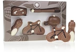 CHOCOLISSIMO Czekoladowy zestaw rowerowy - czekolada | przyjęcie | prezent | dzieci | dla mężczyzn | dla kobiet | do domu | ozdoba | dekoracja | słodycze | pyszne | wykwintne | pudełko | czekoladki | pralinki | figurka | rower | urodziny | imieniny | walentynki | rocznica | dzień dziecka | dzień mamy | dzień taty