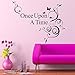 Produktbild zooarts Once Upon A Time Worte abnehmbare Vinyl Wand Zitat Aufkleber Aufkleber
