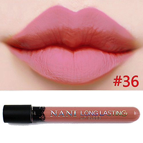 Neverland Waterproof Liquid Makeup Lip Pencil Matte Lipstick Lip Gloss Super Long Lasting 36#