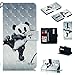 Produktbild Nadoli Wallet Handyhülle für Nokia 7.1,Kreative 3D Panda Muster Taljereep Ständer Flip Ledertasche Brieftasche Schutzhülle Etui für Nokia 7.1