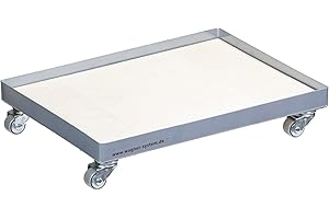 ‎WAGNER WAGNER Transportroller Transporthilfe I 41 x 31 x 8 cm, Tragkraft 100 kg Ifür genormte Stapelboxen & Getränkekästen I herausnehmbare Ladefläche I wendige Softlenk-Rollen I vielseitig einsetzbar