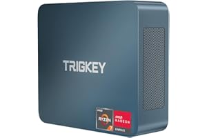 ‎TRIGKEY TRIGKEY Mini PC 5800H (bis zu 4,5 GHz) Gaming Mini PC AMD Ryzen 7 16 GB DDR4 500 GB NVME SSD Triple Display HDMI+DP+Typ-C (Video & Daten)/WiFi-6/BT5.2/USB3.2 * 3