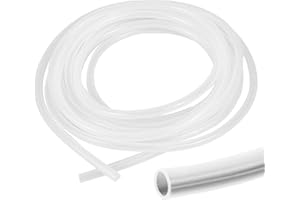 TOOLKNIGHT Silikonschlauch, 1.5 Meter 8mm ID x 10mm OD Flexibler Lebensmitteltaugliche Schläuche, Transparentes Lebensmittelqualität Schläuche, Transparentes Wasser Schlauch-Rohr, für Wasser, Öl, Luft