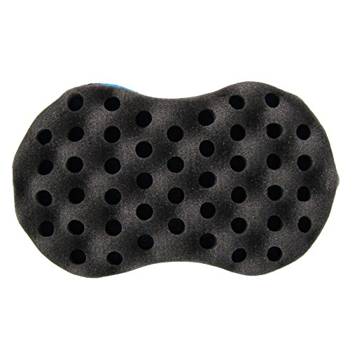 Beauty7 – Afro Braid Stil Dreadlock Spulen Wellen Haar Frisierschwamm Schwammbürste für Afro-Locken(10mm,Blau,doppelseitig) - 2
