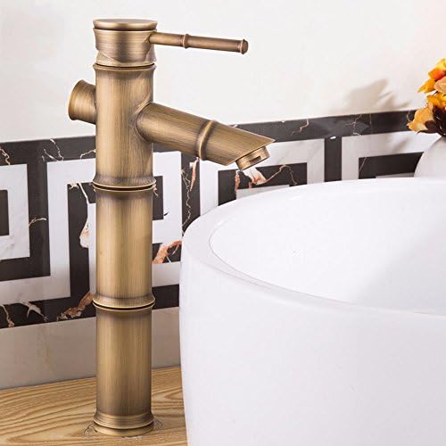 AWXJXEuropean style retro style copper swivel basin hot and cold Single Hole Sink mixer
