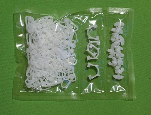 Gardinenzubehör-Set 100 Innenlaufröllchen + 12 Feststeller
