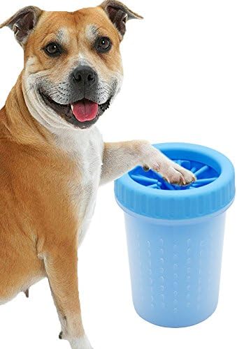 Ofspower Portable Dog Paw Cleaner, Pet Grooming Bathing Cleaning Brush Cup Dog Foot Cleaner (Medium)