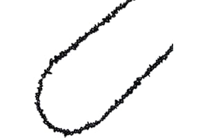 JANNI-SHOP-SPLITTER KETTEN UND ARMBÄNDER Turmalin schwarz Schörl Splitter Kette 90 cm endlos ohne Verschluss.(3467)