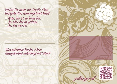 52 Postkarten Hochzeit – PORTOFREI möglich – Postkarten Set Hochzeit mit 52 Karten zur Hochzeit. Hochzeitsspiele mit Karten für Gäste und Brautpaar. Jahreskarten mit Motiv Floral - 3