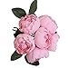 Produktbild Hniunew Möbel Hochzeitsstrauß Hohe QualitäT 1 Blumenstrauß 6 KöPfe KüNstliche Pfingstrose Seidenblume GefäLschte Blumen Blatt Startseite Haufen Braut Home DIY Boden Garten BüRo Hochzeit Dekor