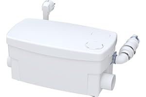 SFA - Pompe de Relevage Sanidouche+ - 2 entrées - Pour Bac Receveur Classique - Installation discrète - Silencieuse (40 dB) - 35,9 x 16,7 x 21,3 cm - 250W - Made in France