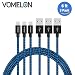 Produktbild Lightning Kabel, 3Pack 6FT Tangle-Free Nylon geflochtene Schnur Lightning zu USB-Ladekabel Kompatibel mit iPhone 7/7 Plus / 6S / 6 Plus, SE / 5S / 5, iPad, iPod Nano 7