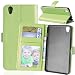 Produktbild Nancen OnePlus X / ONE E1001 Lederhülle Neu Style Acht Farbe Weich PU Flip Case Ledertasche / Schutz Etui, Einfach Vintage Kollektion Karten Slot Foto Wallet Hülle Handy Tasche Zubehör